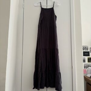 Black / Slate Grey Maxi Dress